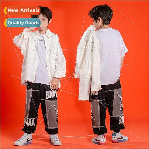 Childrens set dance costumes children hip hop permance cloth
