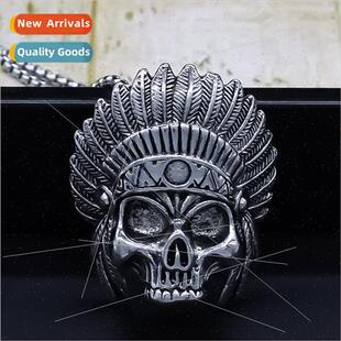 wh collarbone chain skull mask pendant fashion nightclub men