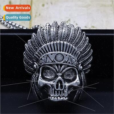 wh collarbone chain skull mask pendant fashion nightclub men