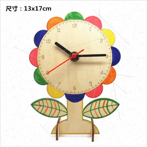 Handmade clock making diy materials students recognize clock