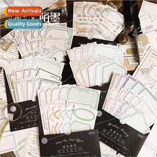 Time Messenger embossed toothed line sticky notes retro mini