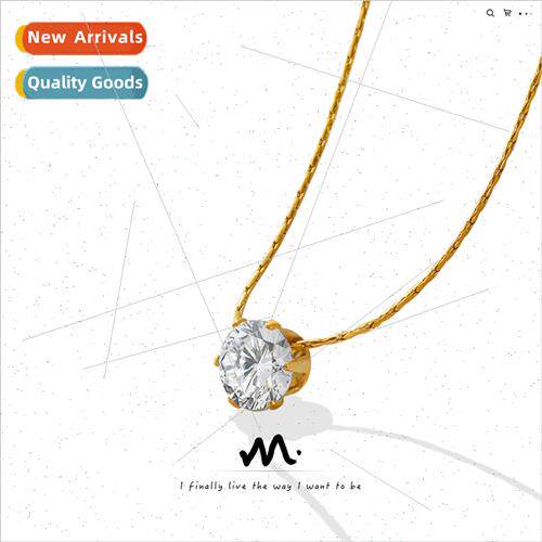 Romantic wind tide collarbone chain jewelry inlaid single di
