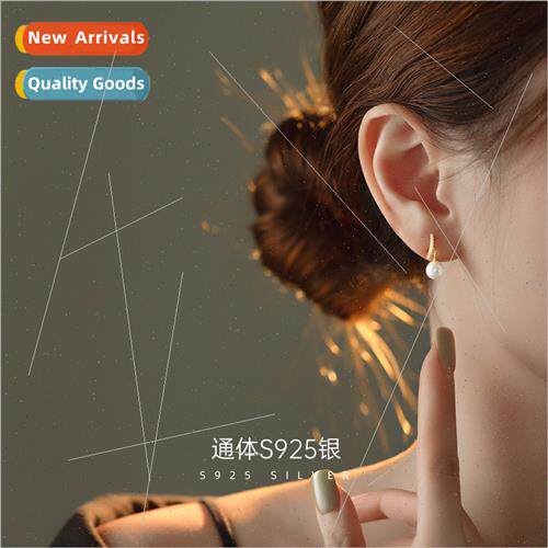 S925 silver Korea earrings female niche premium earrings ear