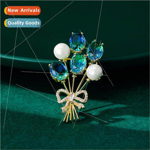 New fashion luxury color gradient confession balloon brooch