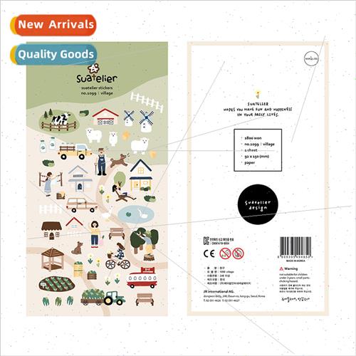 Korea Farm 1099 Village Album Stickers Decorative Paper Jour