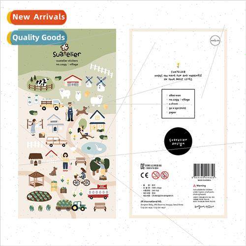 Korea Farm 1099 Village Album Stickers Decorative Paper Jour