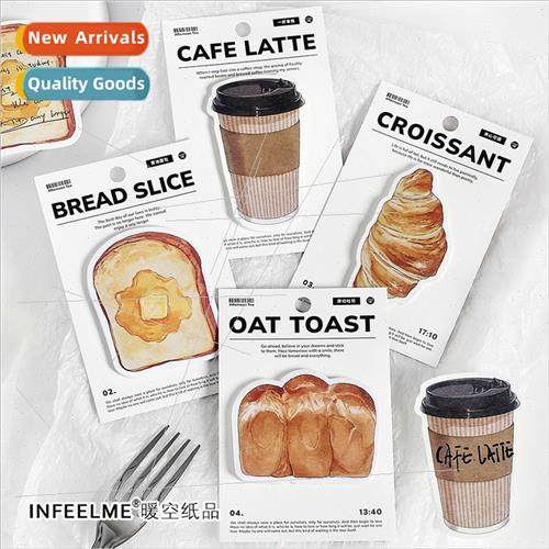 Bread Coffee  Weather Sticky Notes Bread Toast Shaped N Stic