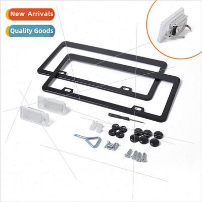 8E0 807 430 A适用Audi retrofit license plate frame+LED licen