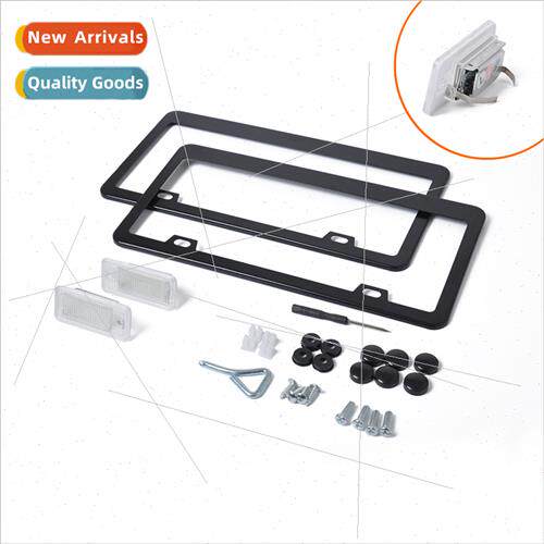 8E0 807 430 A适用Audi retrofit license plate frame+LED licen