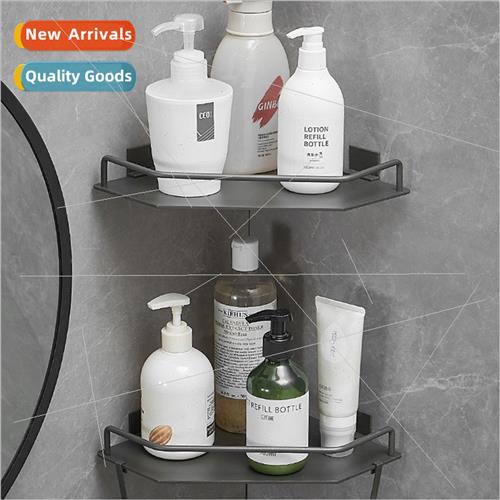 Gunmetal Gray Bathroom Shelf Triangle Bathroom Wall Mounted