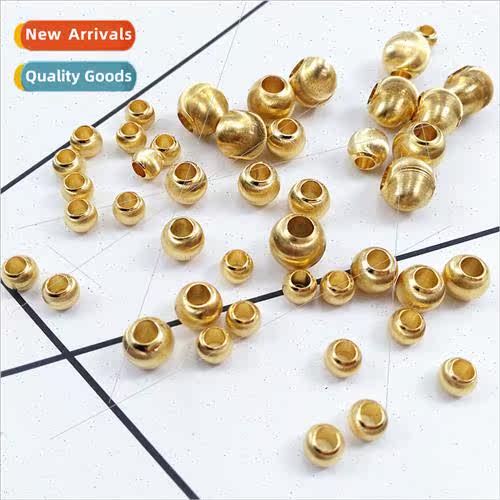 Cat eye beads copper gold-plated transit beads loose beads D