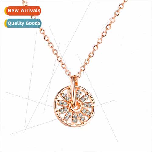 ins fashion diamond encrusted necklace niche ferris wheel co