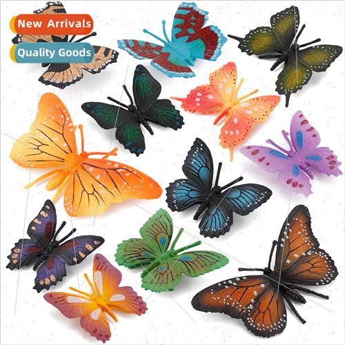 Insects butterfly model micro landscape flowers butterfly va