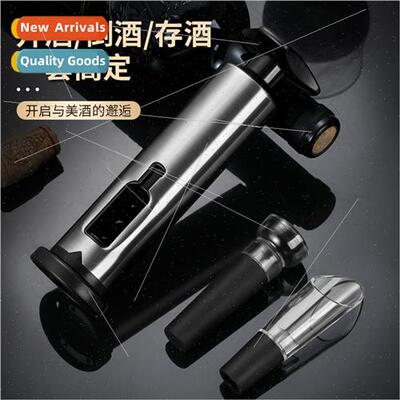 Red Wine Corkscrew Pourer Wine Stopper Set Champagne Can Ope