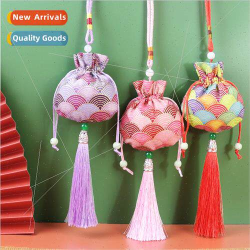 Wabi-sabi Cotton Scented Bag Empty Pouch Carrying Small Lotu