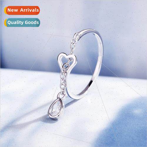 Women Koreadiamond open ring finger ring hjewelry small rain