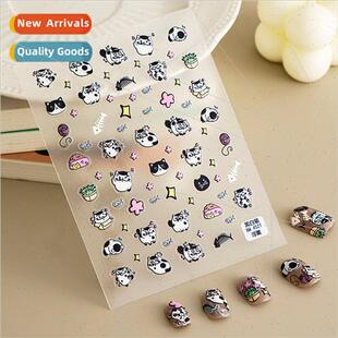 Cartoon nail stickers embossed cute graffi nail stickers chi
