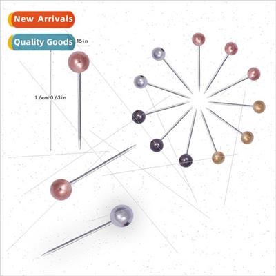 4mm Metallic Color Plastic Big Head Pins Ball Pins Staple Bi