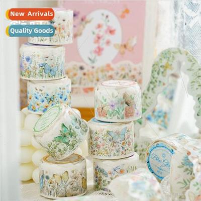 Flower Breeze Washi Shaped Tape Vintage Flower Butterfly Gur
