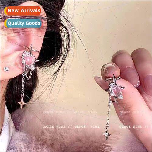 Spice Girls Love Heart Ear Clips适用Women Without Ear Holes
