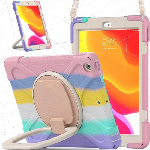 适用ipad 10.2 2021 pen tablet case silicone st360 degree rot