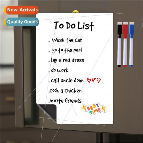 New Erasable Blank Magnetic Stickers to do list Magnetic Sti