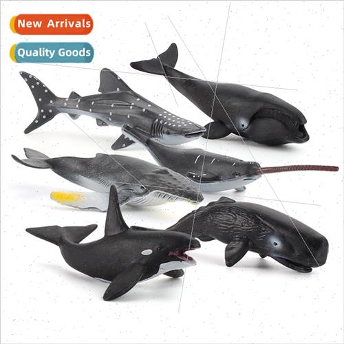 Marine life mini whale model whale shark narwhal humpback wh