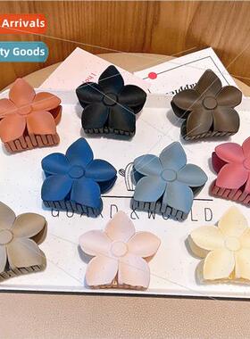 Flower Hair Clip Female Shark Clip Frosted Hair Grip Ponytai