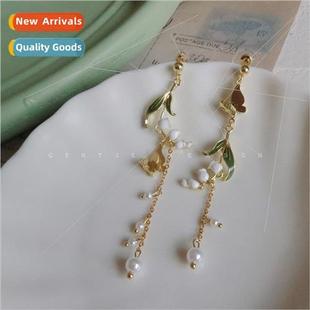 New French Mori fresh hanfu fairy bell orchid long pearl tas