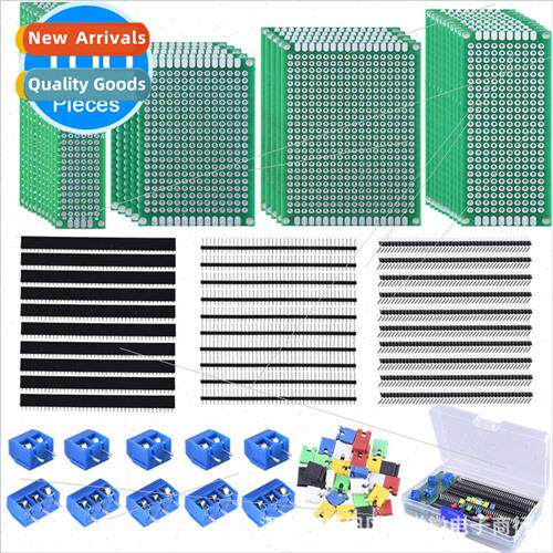 100PCS Double Sided PCB Prototyping Kit适用DIY Multiple Size