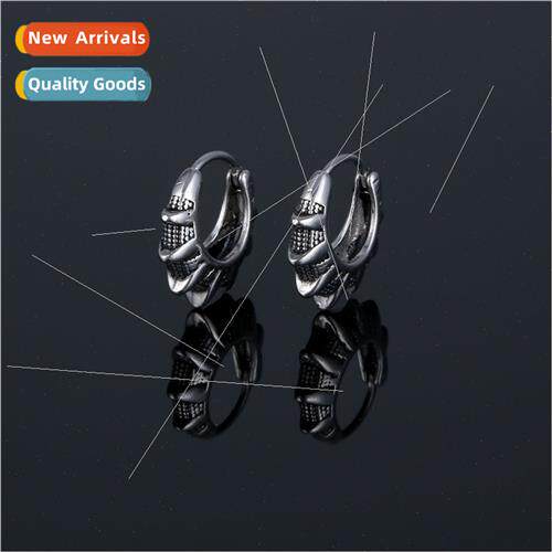 Women earrings ear clip simple tide men tanium steel ear bon