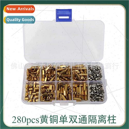 280pcs box brass M3*6 8 10 12 single double pass hexagonal i