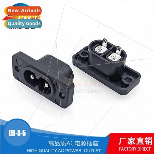 Solderable AC Power Socket Plum Blossom Letter Holder Power