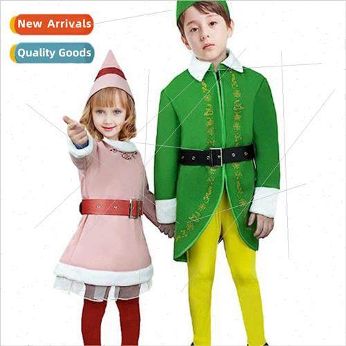 New Christmas Costumes Childrens Model Christmas Elf Costume