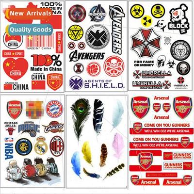 Feather car stickers creative scratches decoration that club