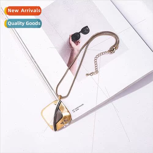 Popular Necklace Europe Geometric Mixed Color Short Women Al
