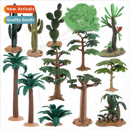 Woods scene model grass plants iron e animal sandbox ornamen