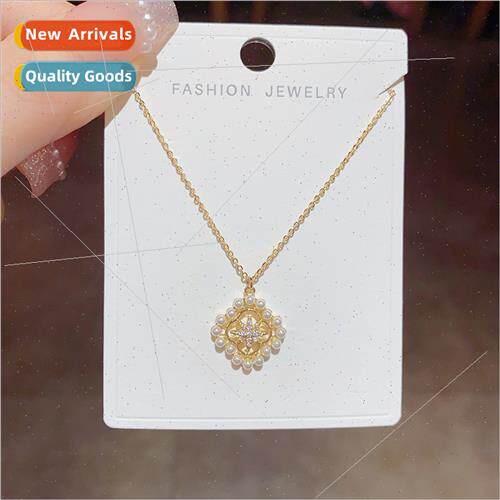 Vintage Gold Millet Beads Hollowed Out Flower Necklace Femal