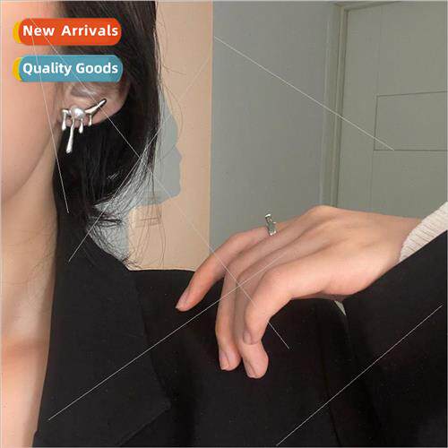 Europe 925 silver needle water drop pearl earrings female ir