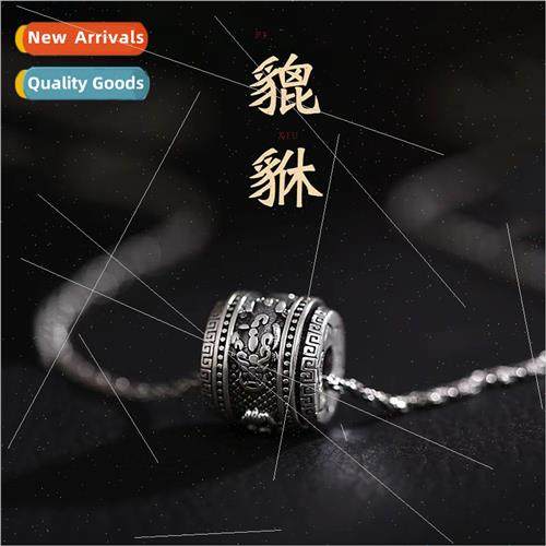 Vintage anti-Thai silver brave brave transfer beads necklace