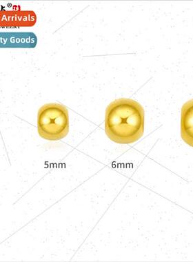 Small gold beads bracelet 999 gold trans beads gold beans lo