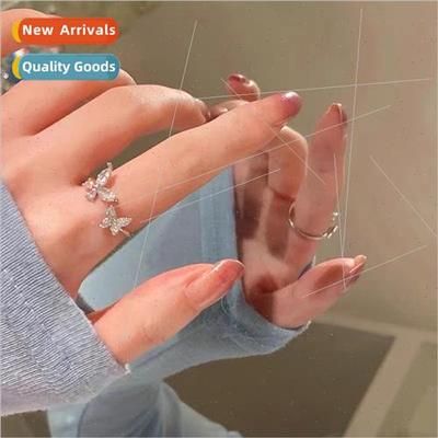 Ice Oxygen Fairy Butterfly Open Ring Sense Index Finger Ring