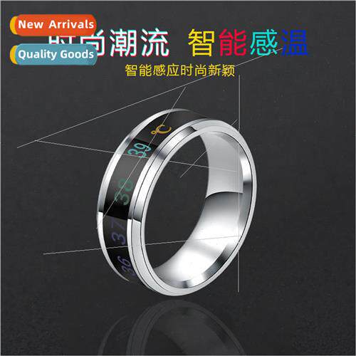 Sensive ring creative temperature automatic color changing s