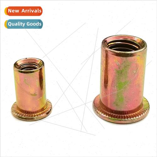 flat head light body rivet nut color zinc plated M6M8 cylind