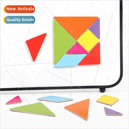 Wooden magnetic tangram board teaching aids development inte
