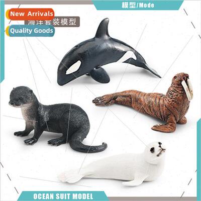 Model orca walrus otter sea dog desktop decorative ornament