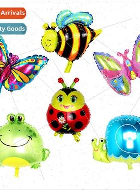 Cartoon Mini Bee Snail Butterfly Ladybug Aluminum Film Ballo