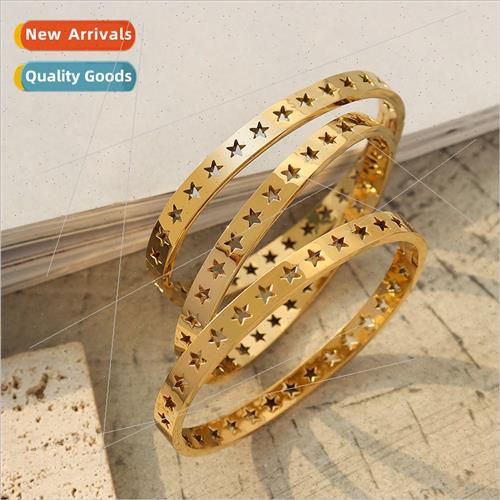 Europe ins geometric elements full sky hollow star bracelet