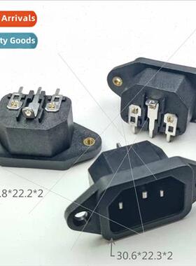 AC power socket AC201 A pintle socket wh screw mounting hole