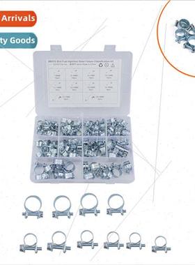 -88pcs 10 sizes Galvanized Mini Clamps Fuel ne Clamp Set